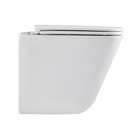 Подвесной унитаз безободковый Terminus Ватикан Monolit 490х340 белый Комсомольск-на-Амуре - фото 4